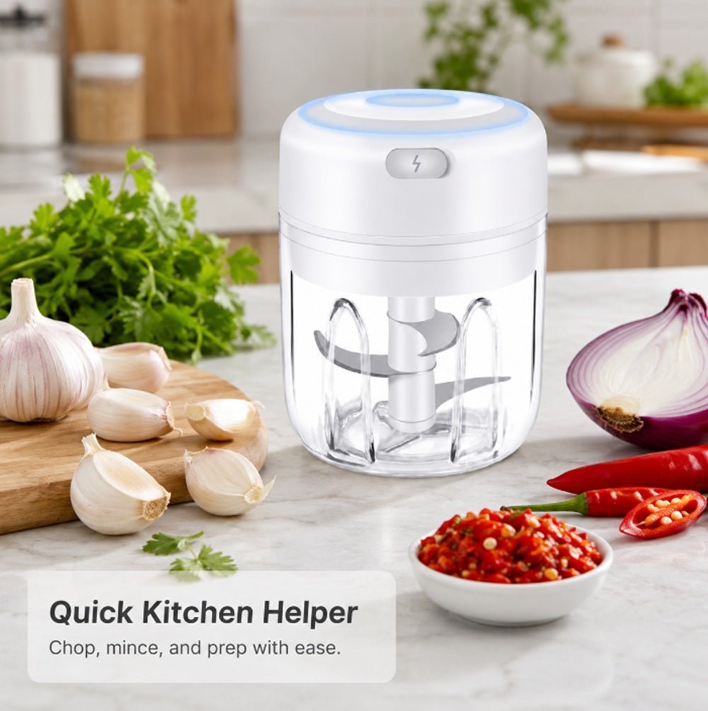 USB Rechargeable Mini Electric Garlic & Vegetable Chopper | TIKA