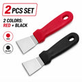 2-Piece Stainless Steel Kitchen Spatula & Scraper Set | TIKA