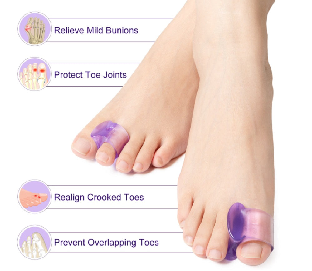 4-Pair Reusable Gel Toe Separators | TIKA