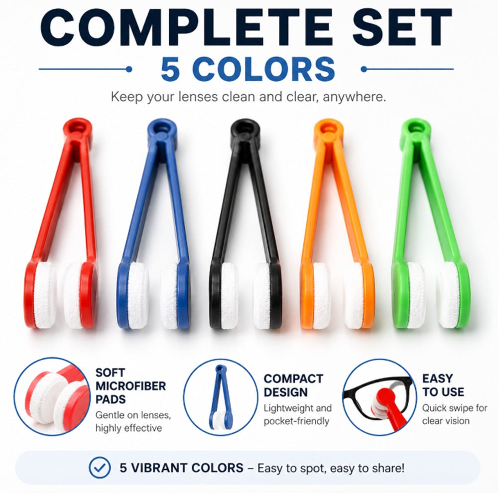 5-Piece Microfiber Eyeglass & Lens Cleaning Set | TIKA