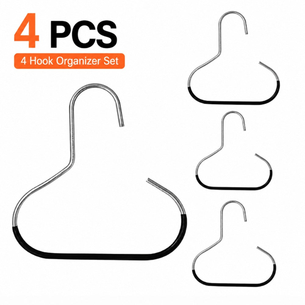 4-Pack Non-Slip Hat & Scarf Organizer Rings | TIKA