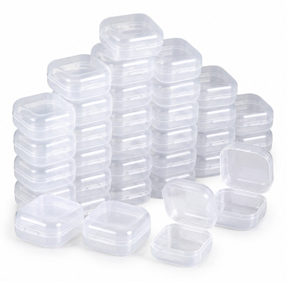 40-Pack Mini Plastic Storage Boxes | TIKA