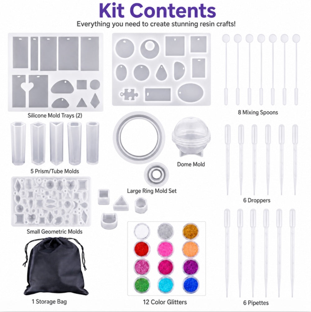 Silicone Resin Casting Mold & Tool Kit for Jewelry Making | TIKA
