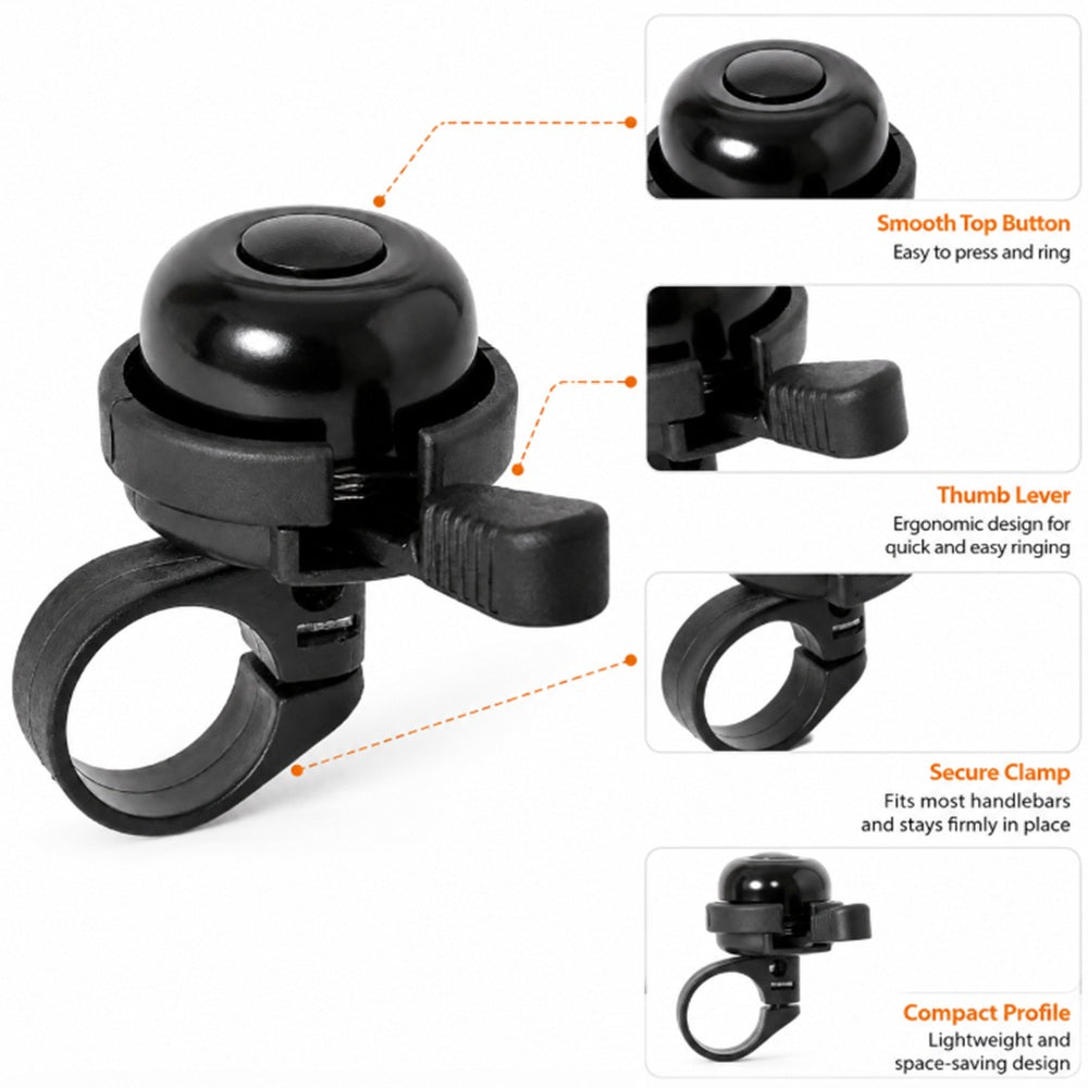 Loud Metal Bicycle Bell for Handlebars | TIKA