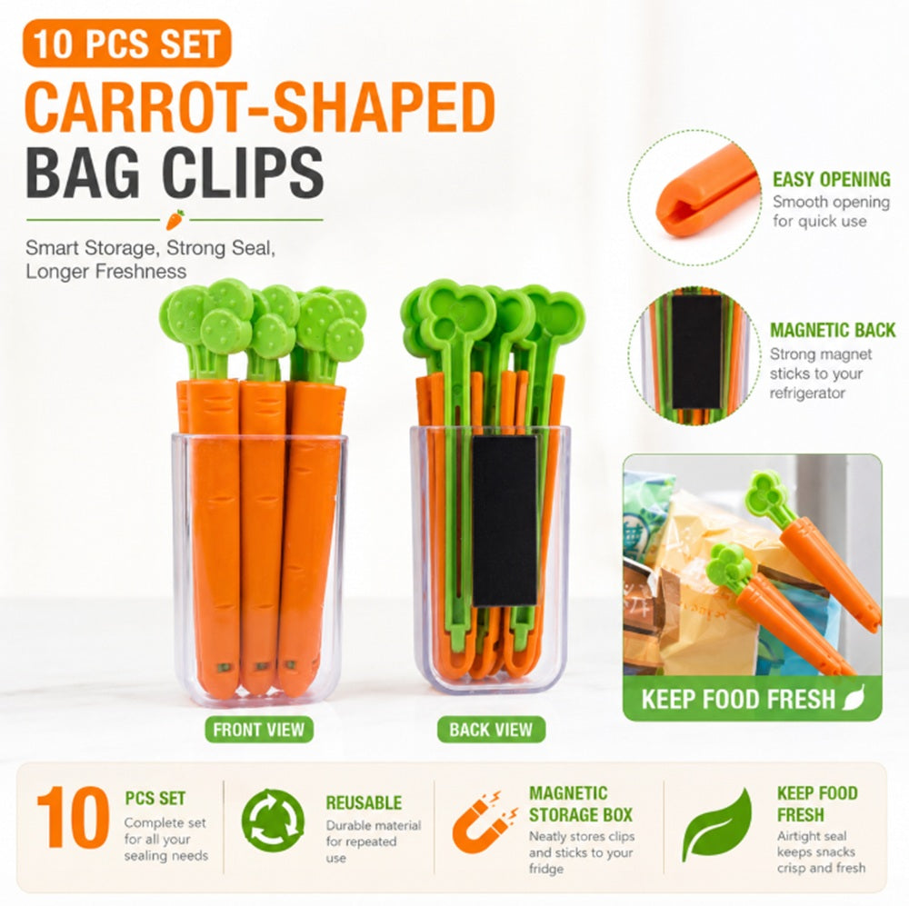 10-Pack Magnetic Food Bag Clips | TIKA