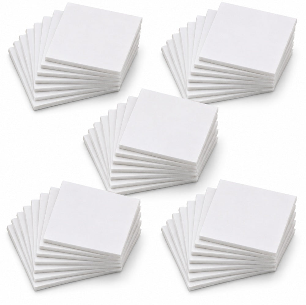50-Pack White Double-Sided Foam Mounting Pads | TIKA