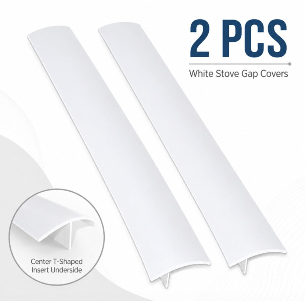 2-Pack Heat-Resistant Silicone Stove Gap Covers | TIKA