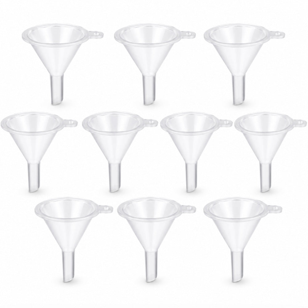 10-Pack Mini Plastic Funnels for Perfume & Oils | TIKA