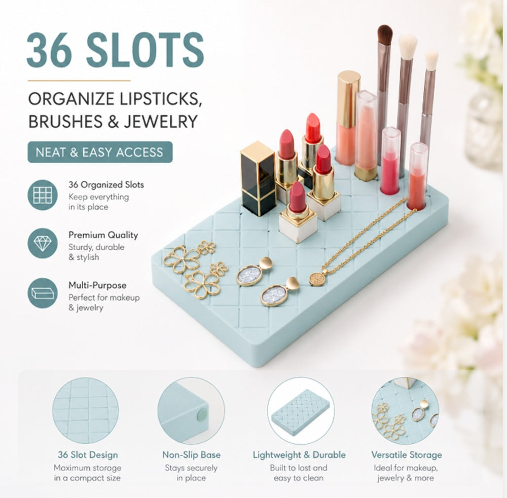 Silicone Lipstick & Lip Gloss Organizer Stand | TIKA