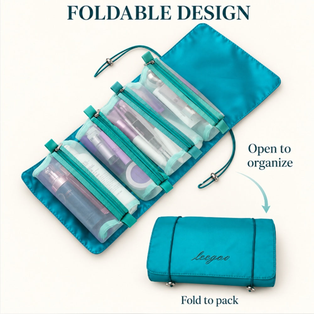 4-in-1 Foldable Hanging Makeup Organizer Bag | TIKA