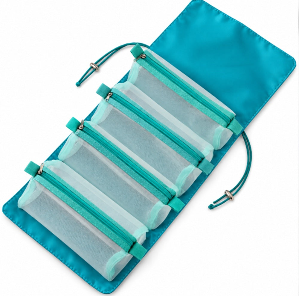 4-in-1 Foldable Hanging Makeup Organizer Bag | TIKA