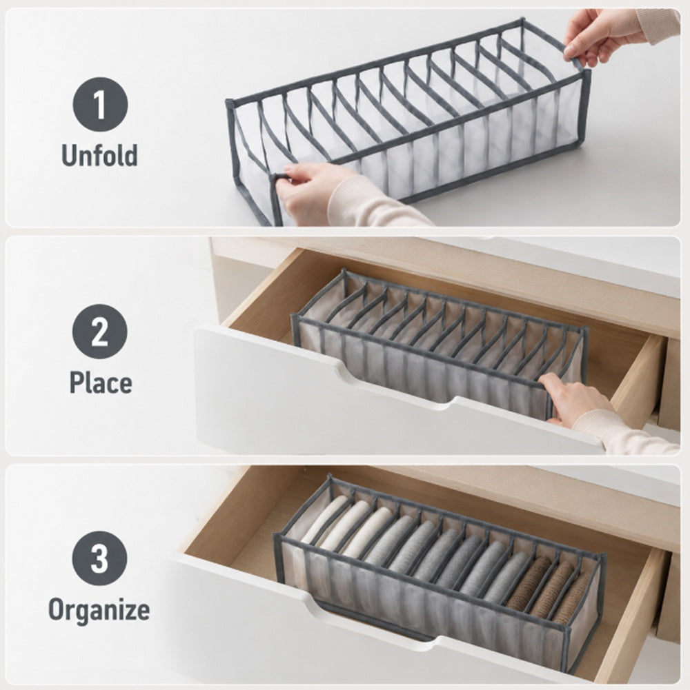 Foldable Drawer Organizer for Underwear, Bras & Socks | TIKA