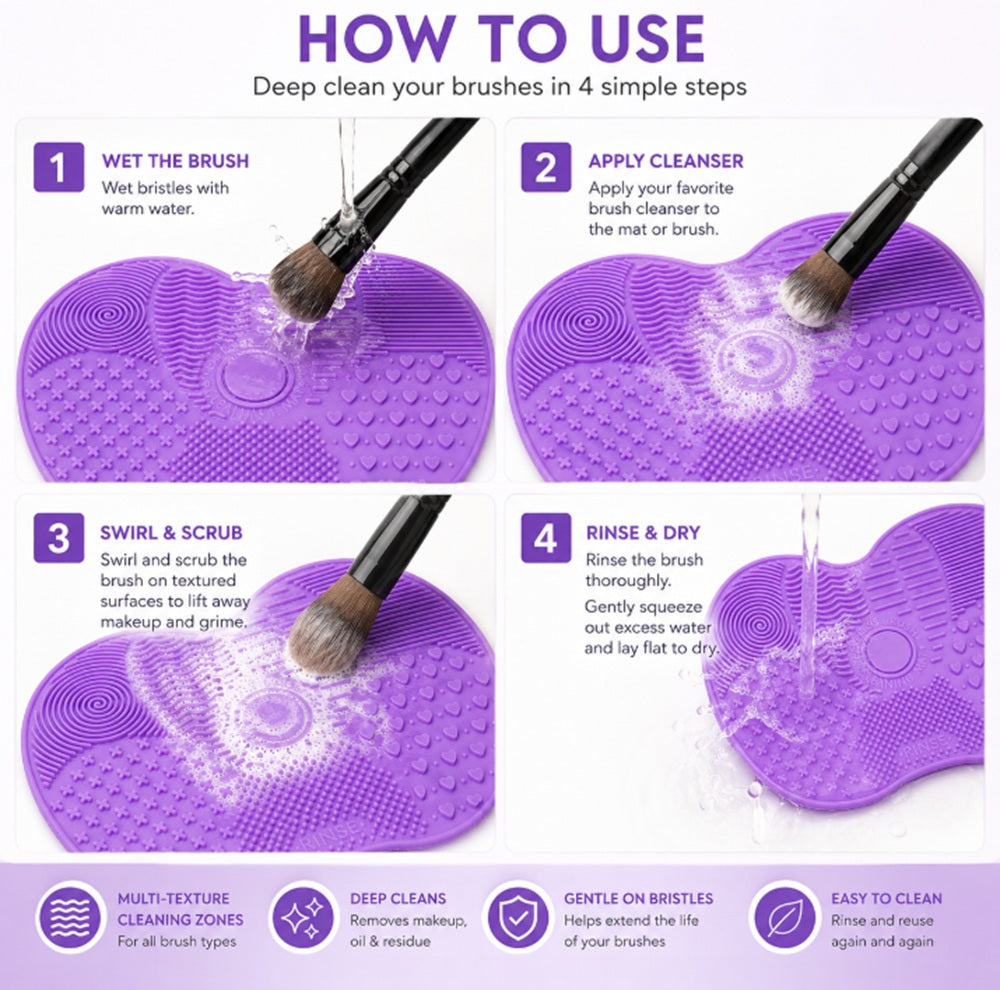 Silicone Makeup Brush Cleaning Mat | TIKA