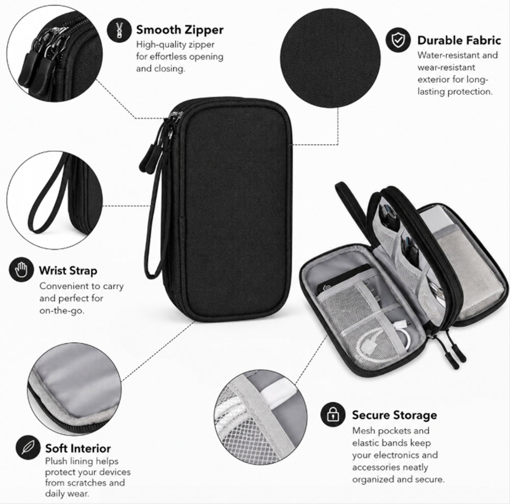 Waterproof Electronics Organizer Travel Bag | TIKA