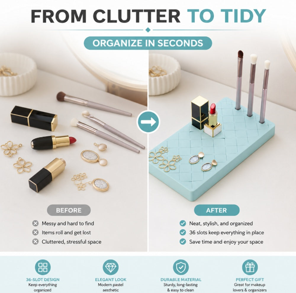 Silicone Lipstick & Lip Gloss Organizer Stand | TIKA