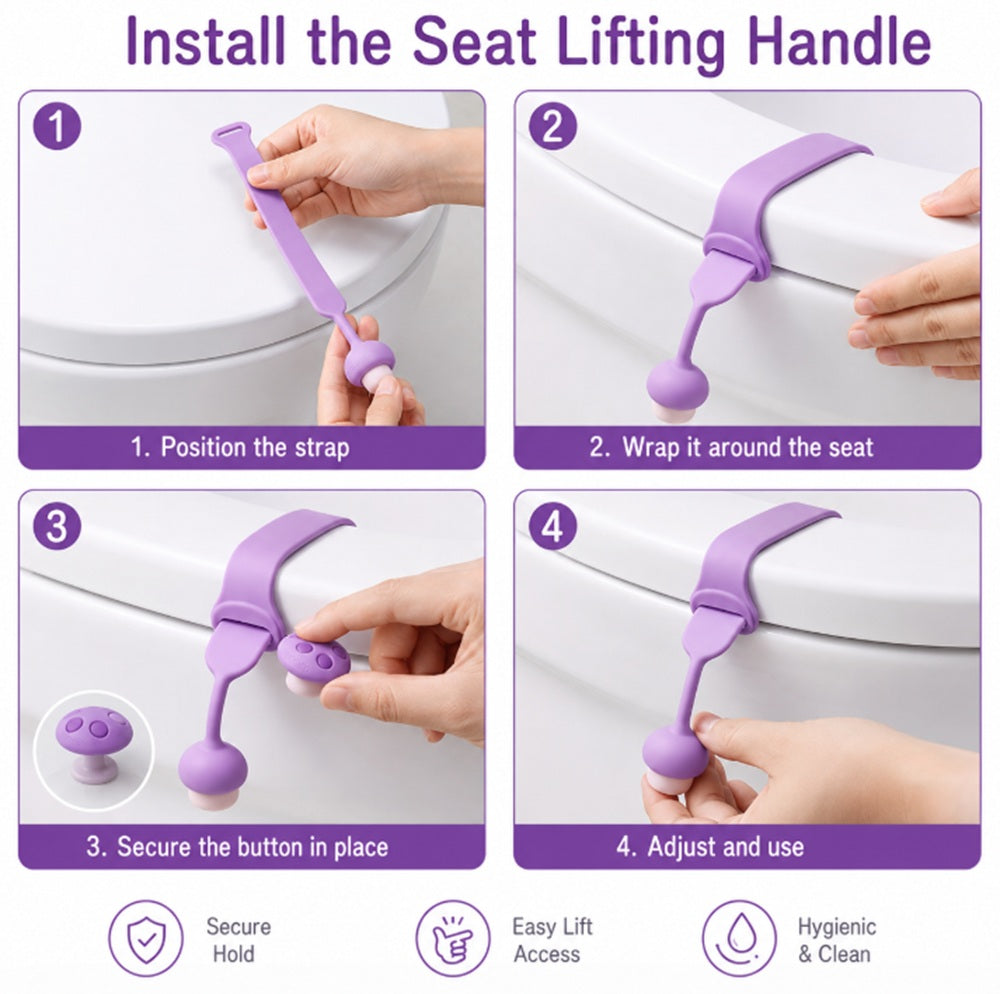 Thin Toilet Seat & Lid Lifter Handle | TIKA