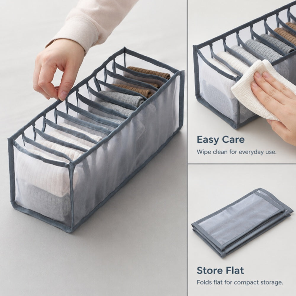 Foldable Drawer Organizer for Underwear, Bras & Socks | TIKA