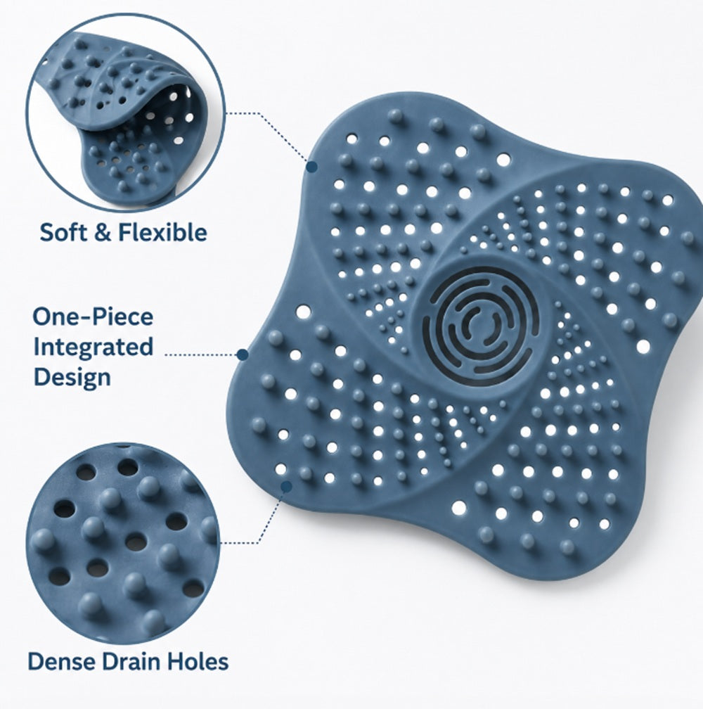 Hair Catcher Drain Cover for Shower & Sink, 1-Pack | TIKA
