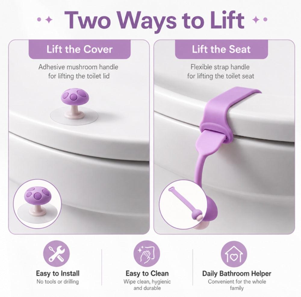 Thin Toilet Seat & Lid Lifter Handle | TIKA