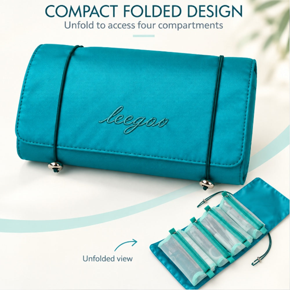 4-in-1 Foldable Hanging Makeup Organizer Bag | TIKA