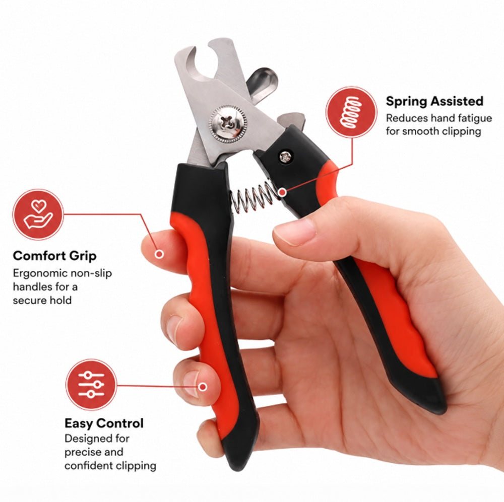 Dog & Cat Nail Clipper with Safety Guard | TIKA