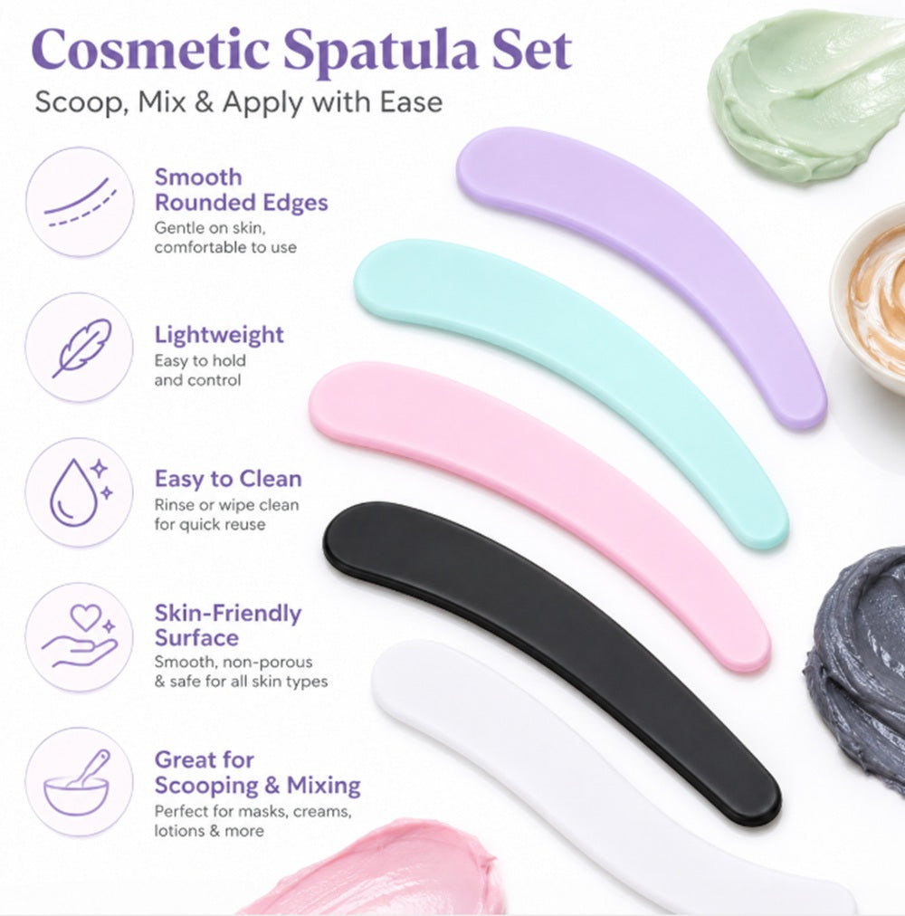 100-Pack Mini Disposable Cosmetic Spatulas | TIKA