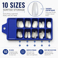 100-Pack French Half-Cover Nail Tips | TIKA