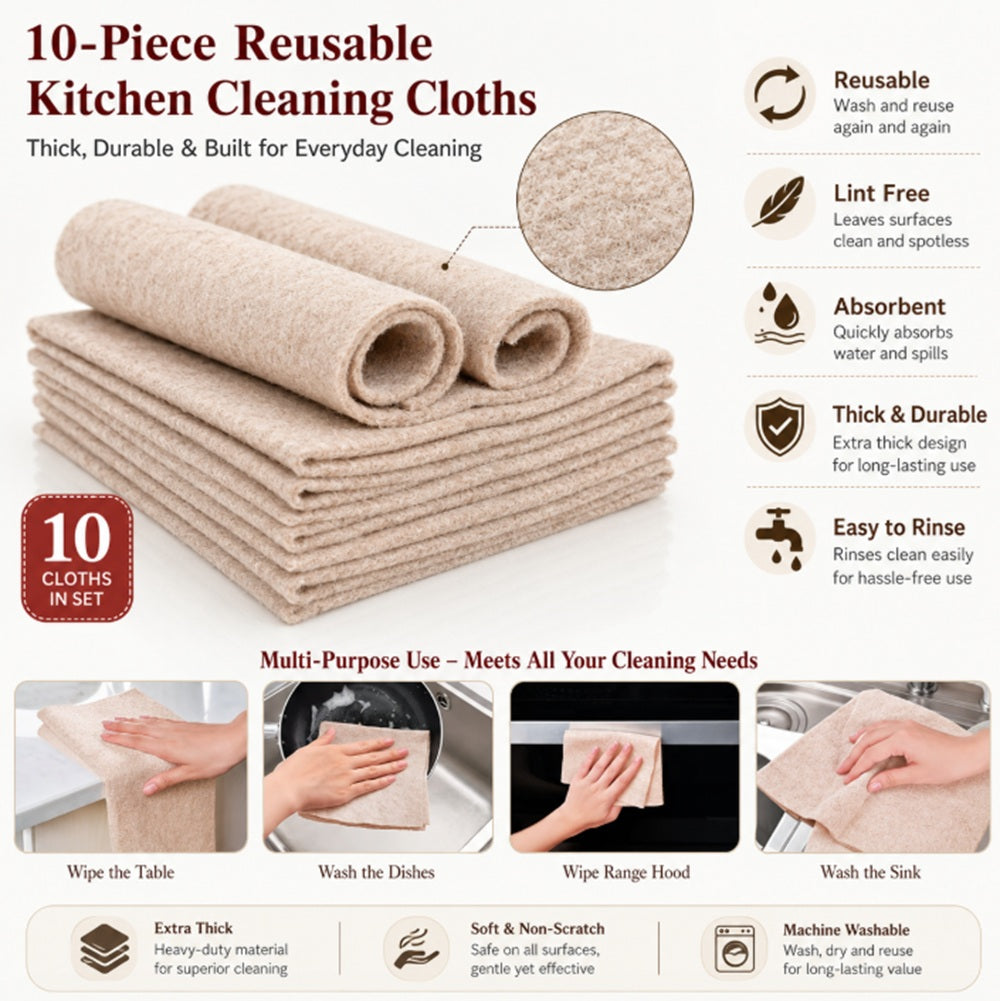 10-Pack Natural Luffa Dishcloths | TIKA