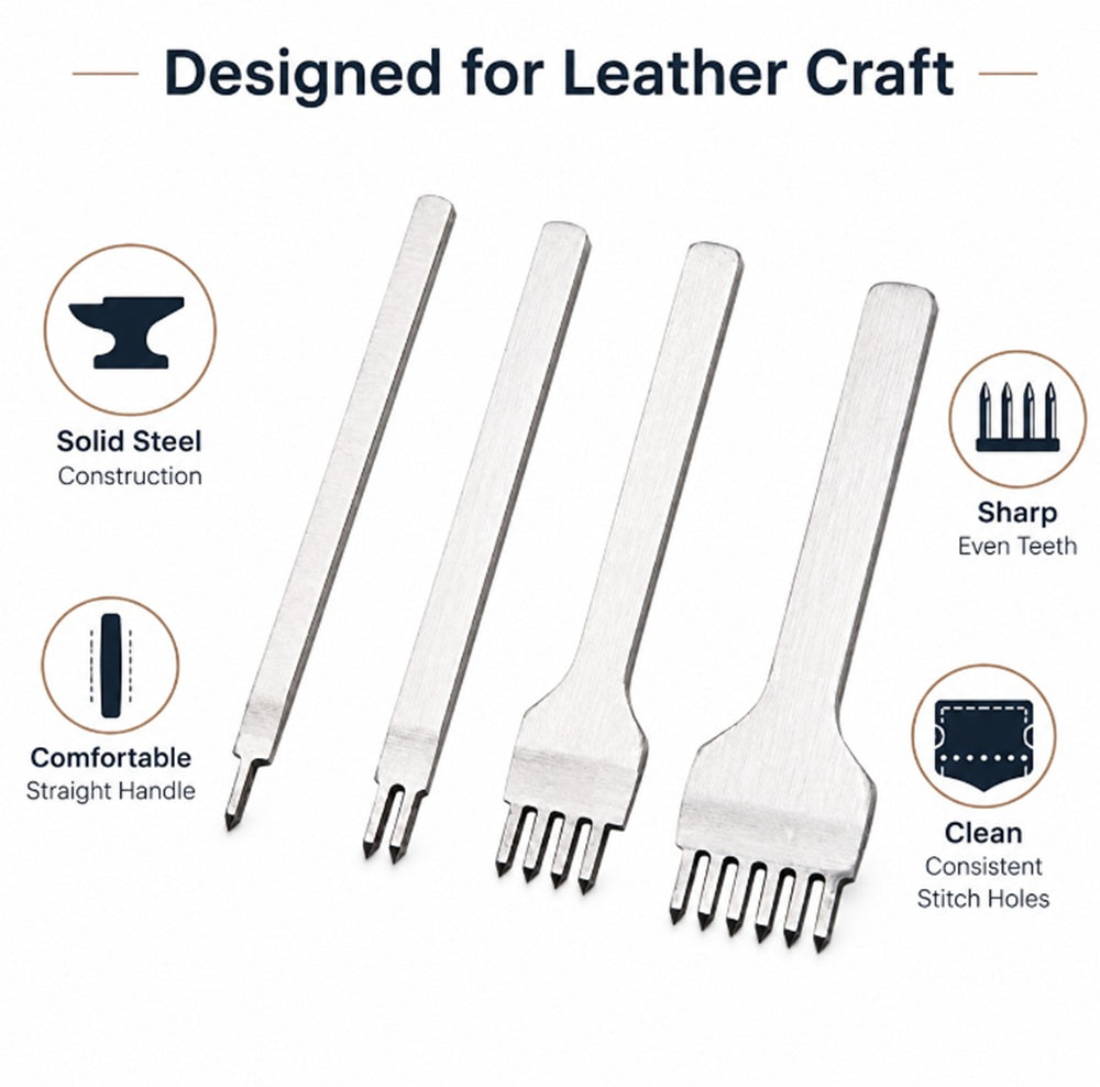 4-Piece Leather Craft Tool Kit | TIKA