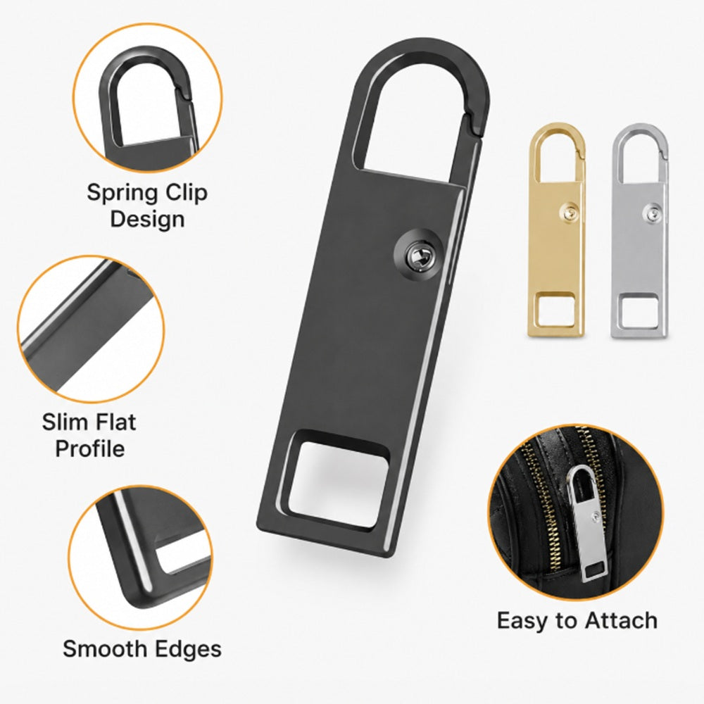 8-Pack Metal Zipper Pull Tab Replacements | TIKA