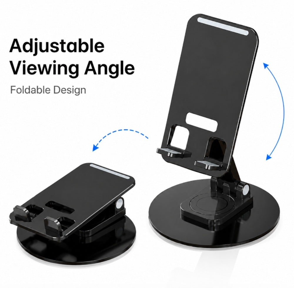 360° Rotating Foldable Phone & Tablet Desk Stand | TIKA