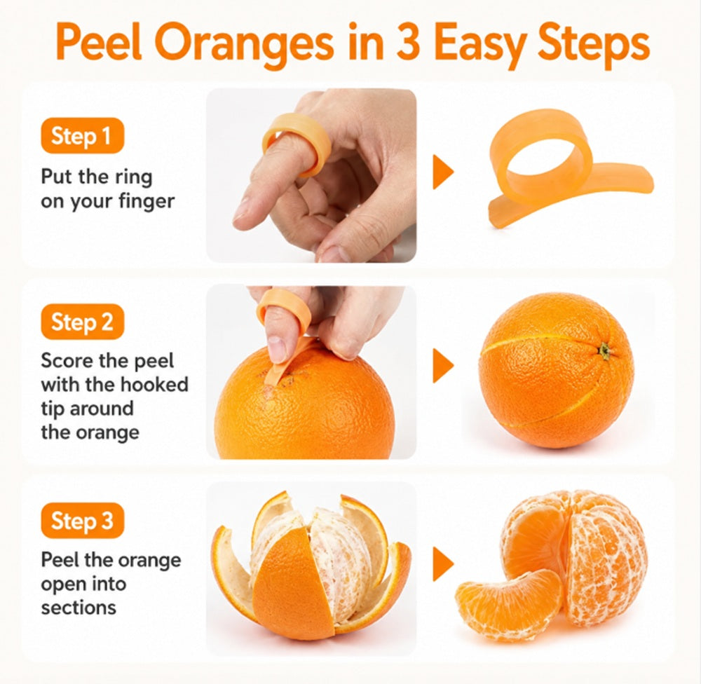 10-Piece Citrus Peeler Set for Oranges & Lemons | TIKA