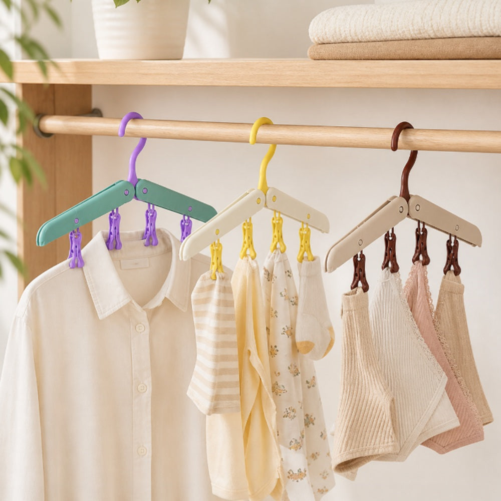 3-Pack Foldable Travel Clothes Hangers | TIKA