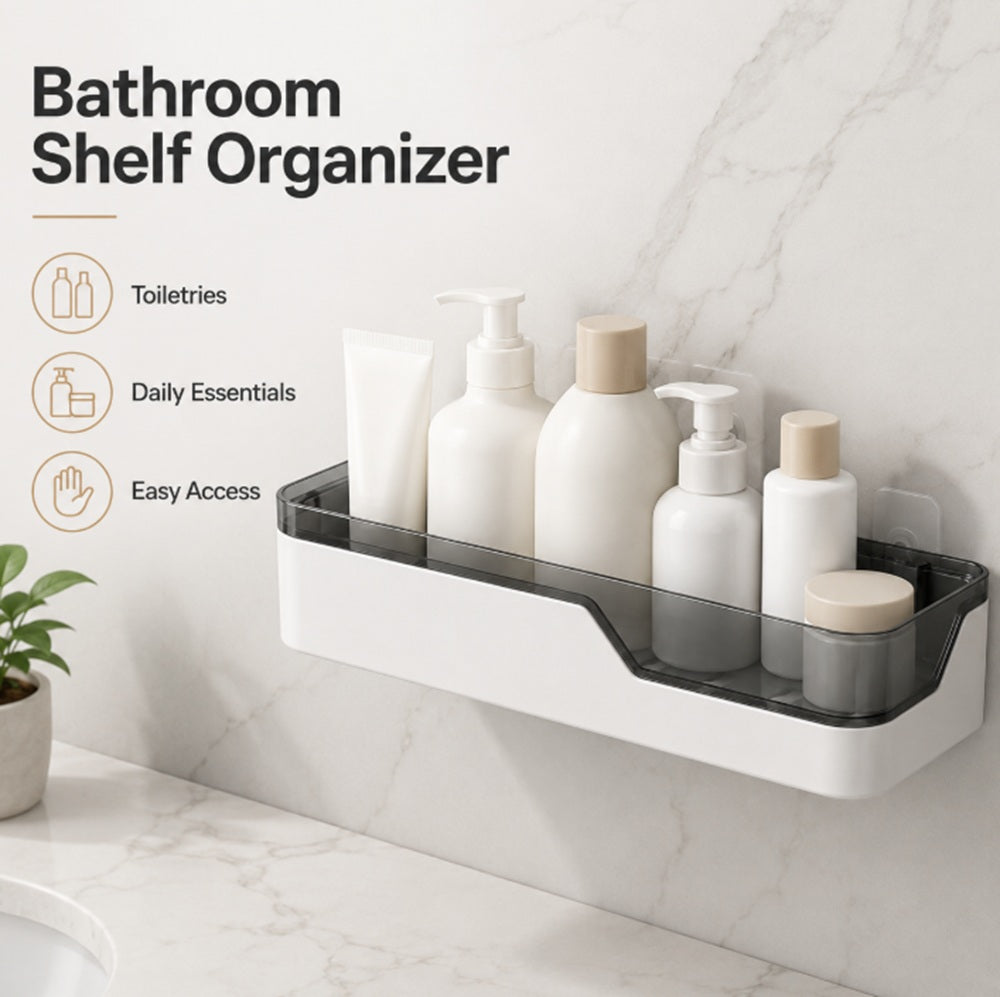Wall-Mounted Shower Caddy & Bathroom Shelf | TIKA