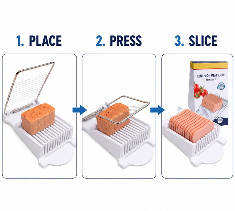 Stainless Steel Luncheon Meat & Egg Slicer Kitchen Cutter | TIKA