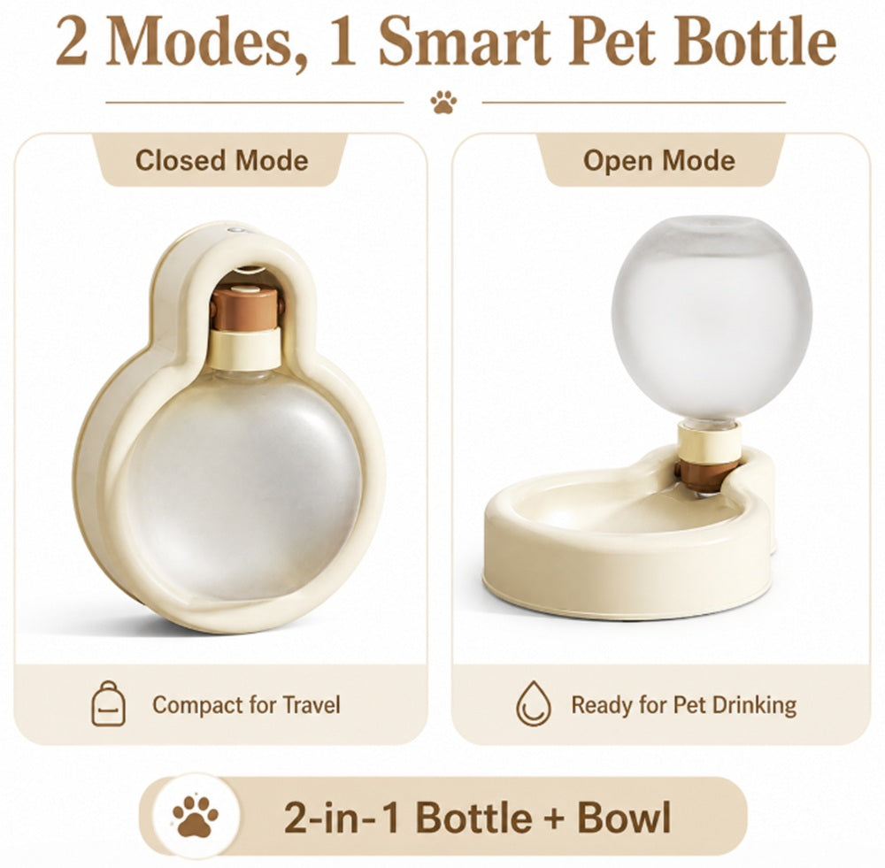 500ml Foldable Dog Water Bottle | TIKA