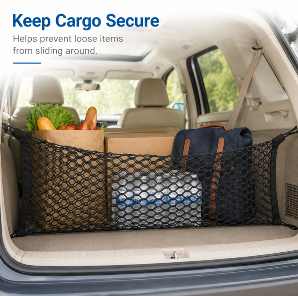 Elastic Nylon Car Trunk Cargo Net Organizer | TIKA