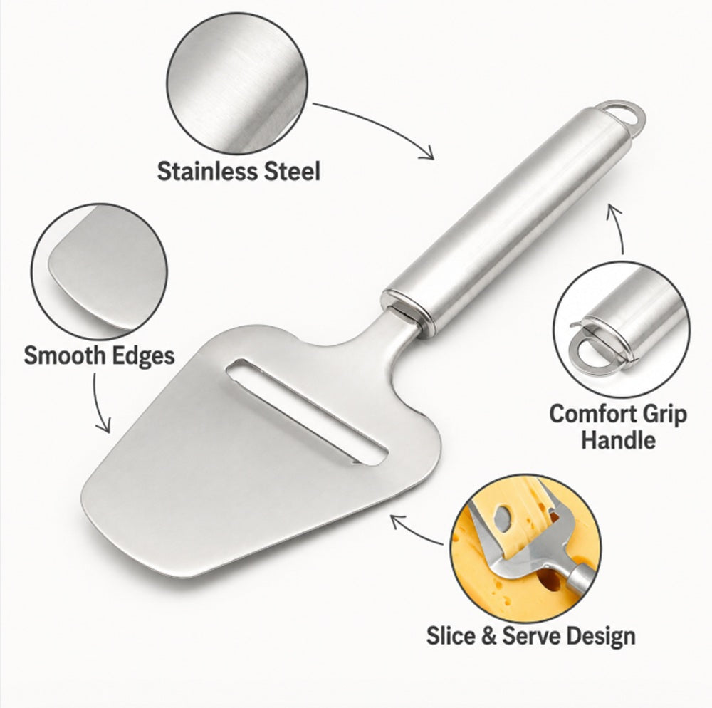 9.5-Inch Stainless Steel Cheese Slicer | TIKA