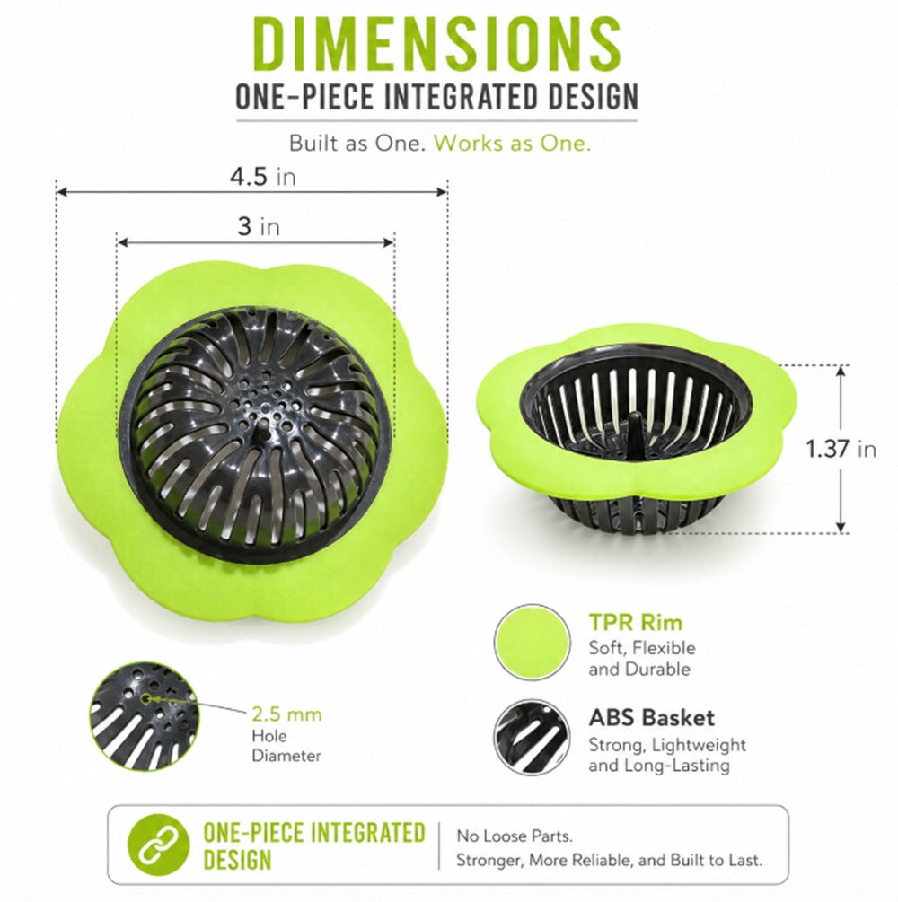 4-Pack Sink Strainer & Drain Stopper Set | TIKA