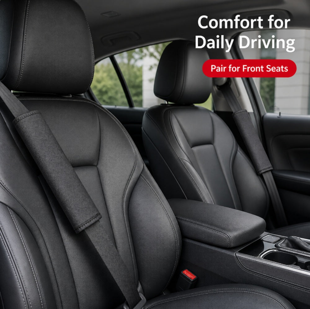 2-Pack Soft Seat Belt Shoulder Pad Covers | TIKA