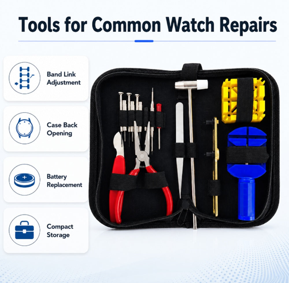 16-Piece Watch Repair Tool Kit | TIKA