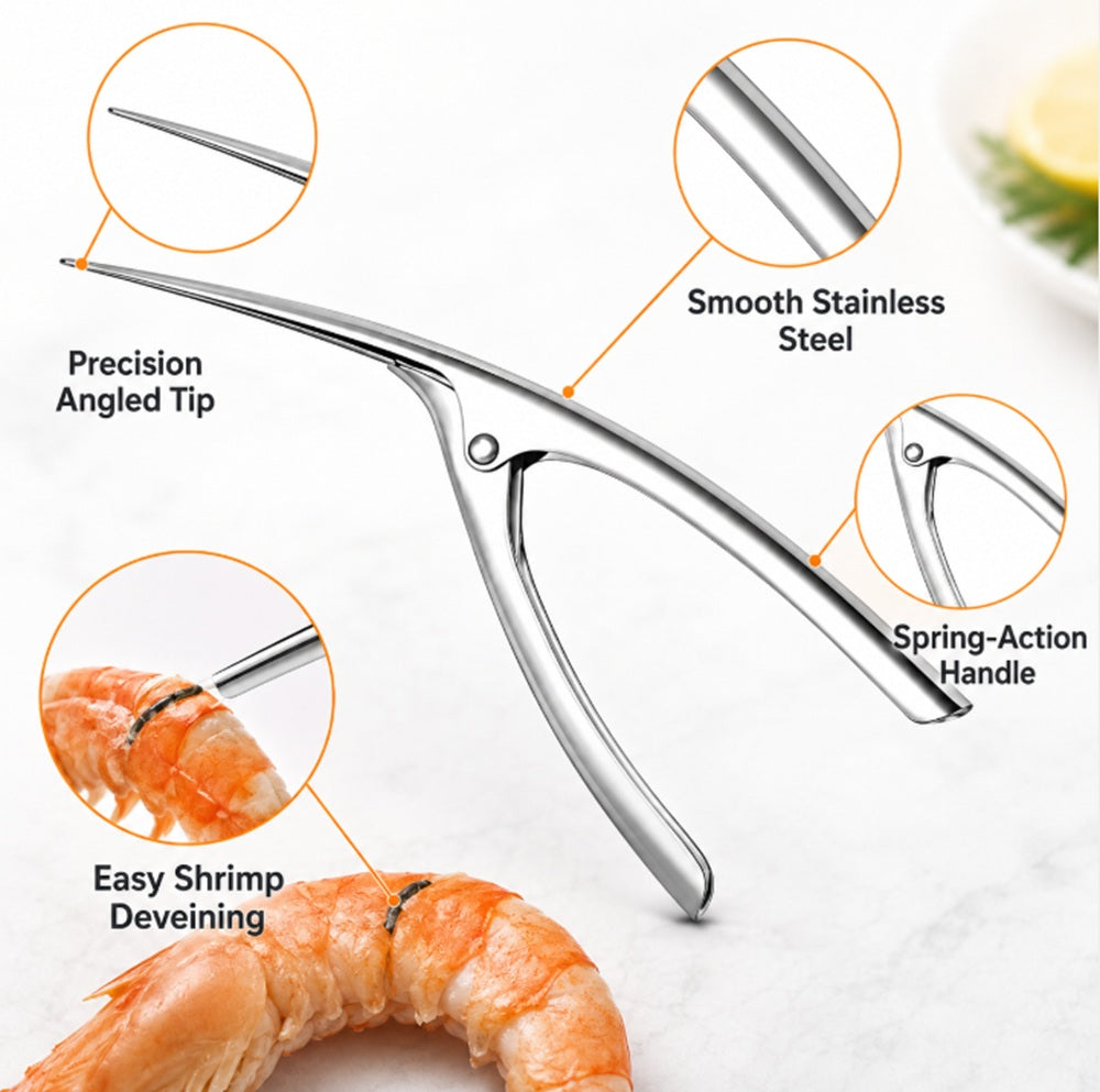Stainless Steel Shrimp Deveiner & Prawn Peeler – TIKA