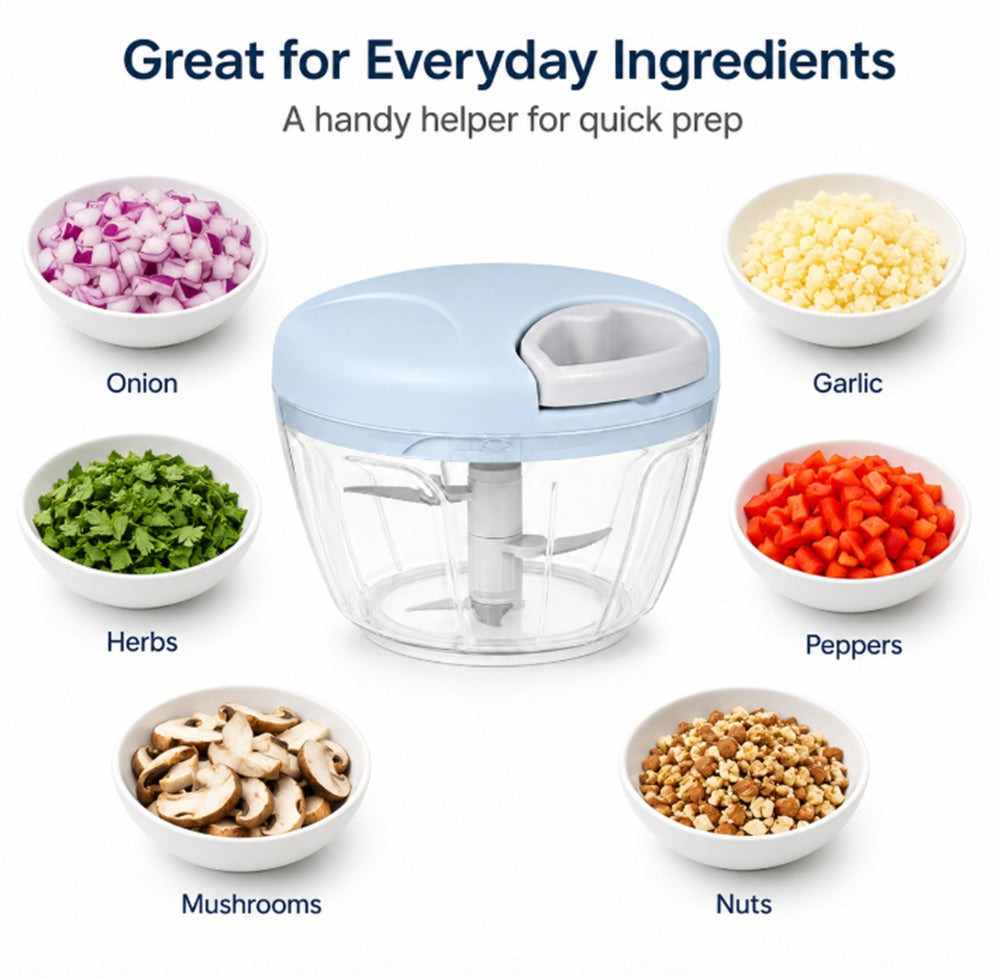 Hand-Pull Manual Food Chopper for Onion & Garlic | TIKA