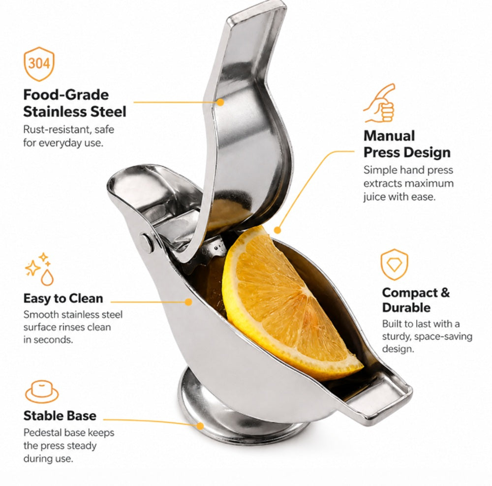 Stainless Steel Handheld Lemon & Lime Squeezer | TIKA