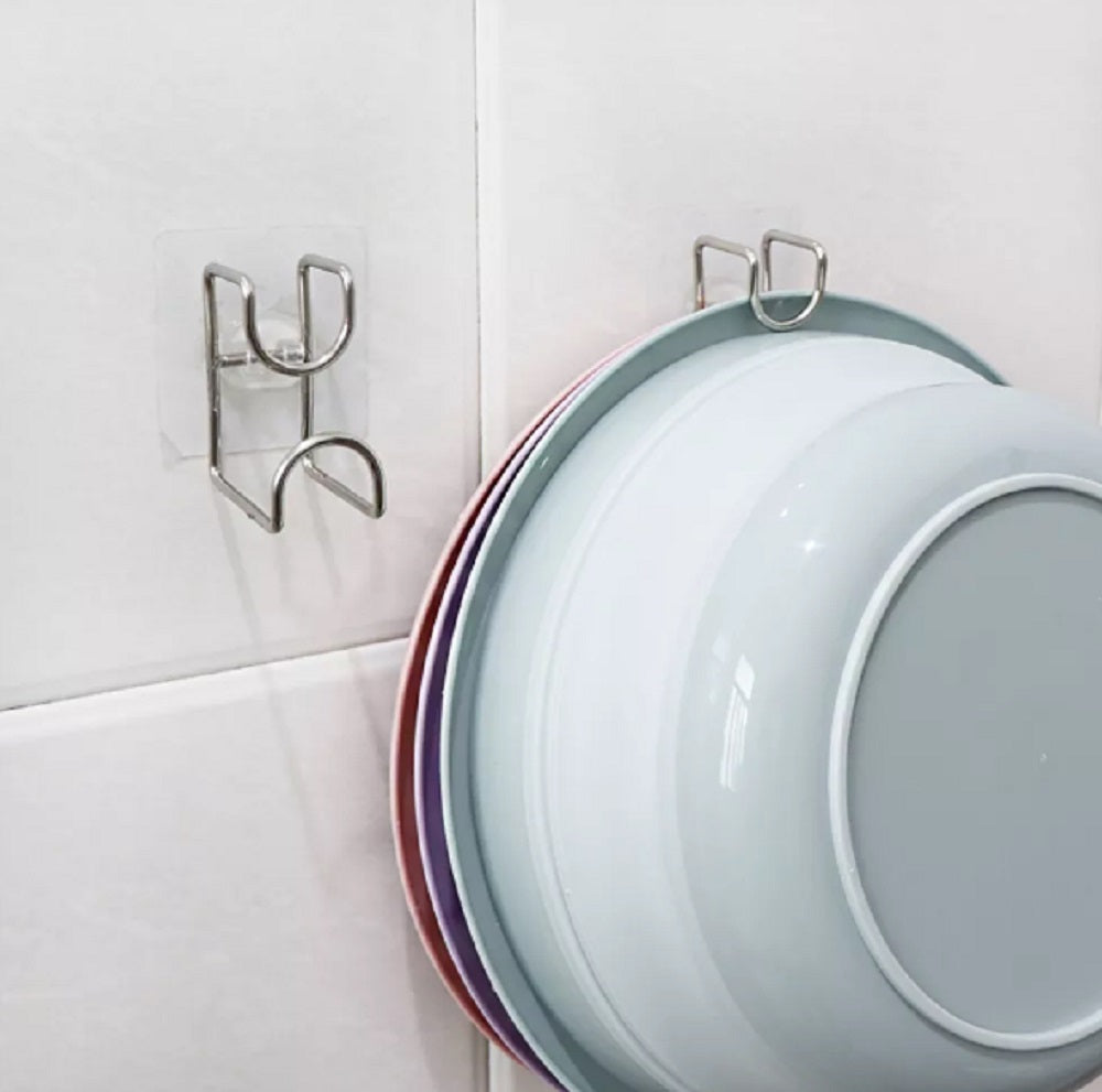 4-Pack Multifunction Bathroom Wall Hooks | TIKA