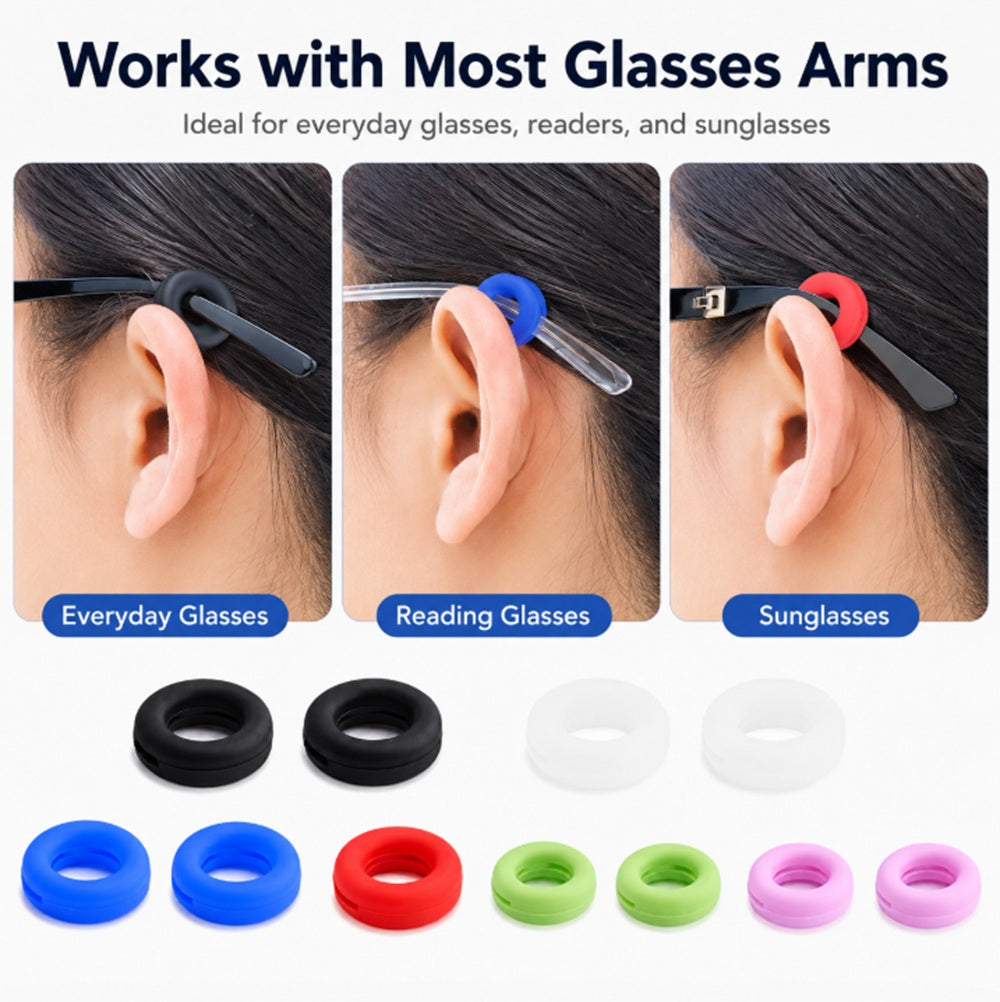 6-Pair Anti-Slip Eyeglass Ear Hooks | TIKA