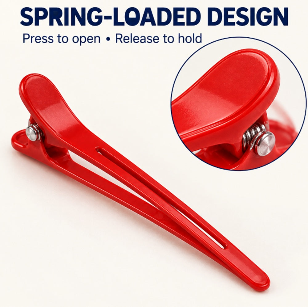 12-Pack Non-Slip Alligator Hair Sectioning Clips | TIKA