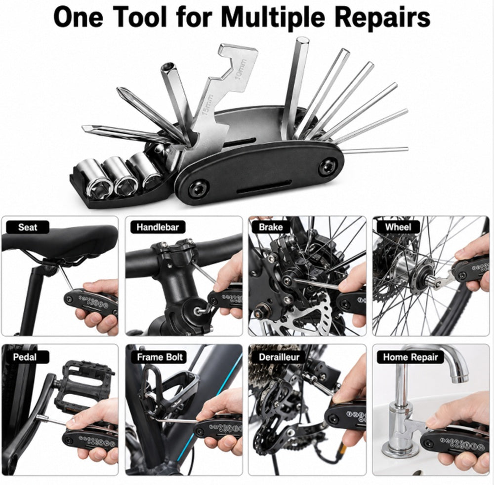16-in-1 Compact Bicycle Repair Multi-Tool | TIKA