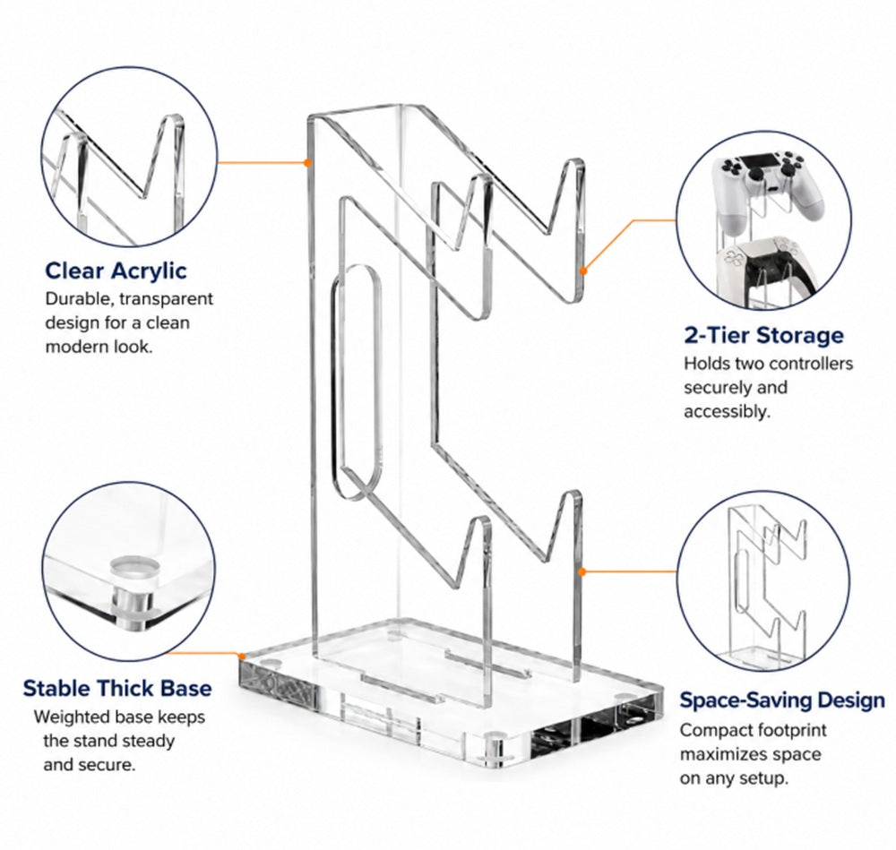 Clear Acrylic Game Controller Display Stand | TIKA