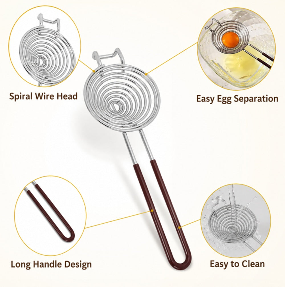 Stainless Steel Egg Yolk Separator for Baking & Cooking | TIKA